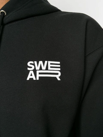 Shop Swear Logo Hoodie In Black