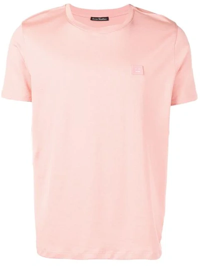 Shop Acne Studios Logo Short-sleeve T-shirt - Pink