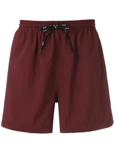 Shop Àlg Nylon Shorts In Brown
