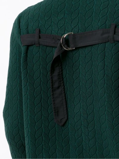 Shop À La Garçonne Waistcoat Quilted Jacket In Green