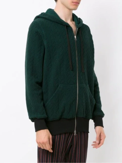 Shop À La Garçonne Waistcoat Quilted Jacket In Green