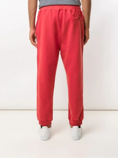 Shop À La Garçonne + Hering Zipped Sweatpants In Red