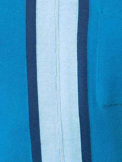 Shop Anglozine Decima Zipped Cardigan In Blue