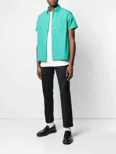 Shop Anglozine Freeman Shirt In Green