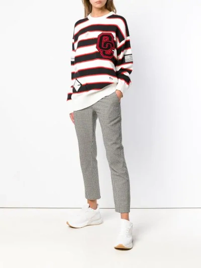 Shop Opening Ceremony Striped Jumper In White