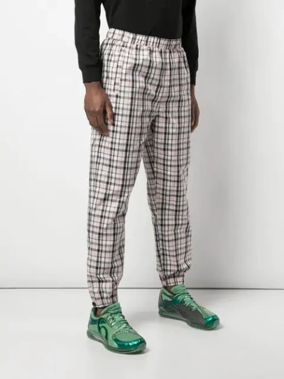 Shop Opening Ceremony Plaid Track Pants In Pink