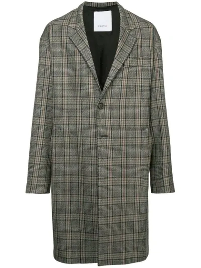 Shop Ports V Checked Coat In Multicolour