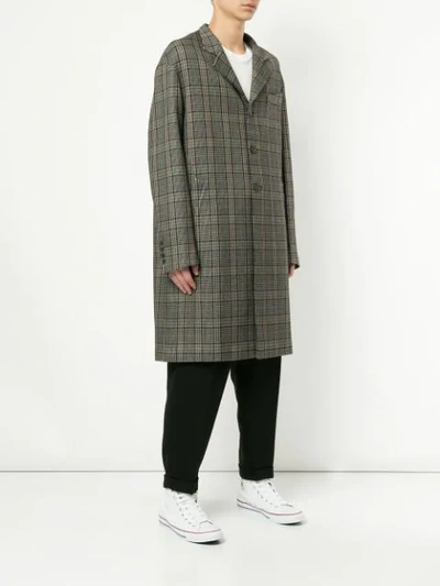 Shop Ports V Checked Coat In Multicolour