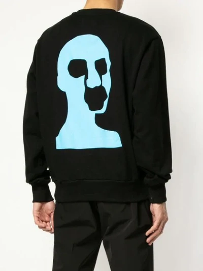 Shop Strateas Carlucci Carbon Silhouette Sweatshirt In Black