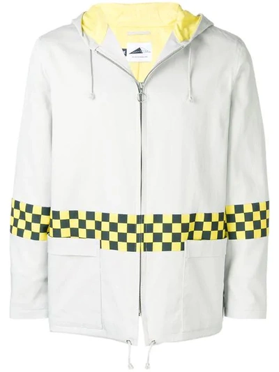 Shop Anglozine Pause Windbreaker Jacket In Grey