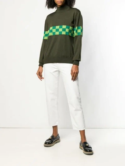 Shop Anglozine 'tail End Charlie' Pullover In Green
