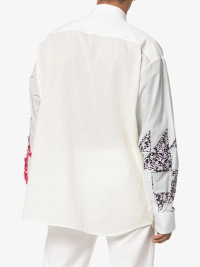 Shop Calvin Klein 205w39nyc Oversized Quilted Shirt - Neutrals
