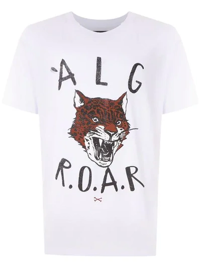 Shop Àlg X Hering 'roar' T-shirt - Weiss In White