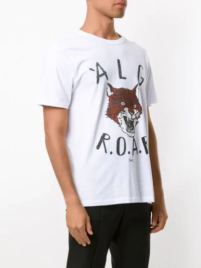 Shop Àlg X Hering 'roar' T-shirt - Weiss In White