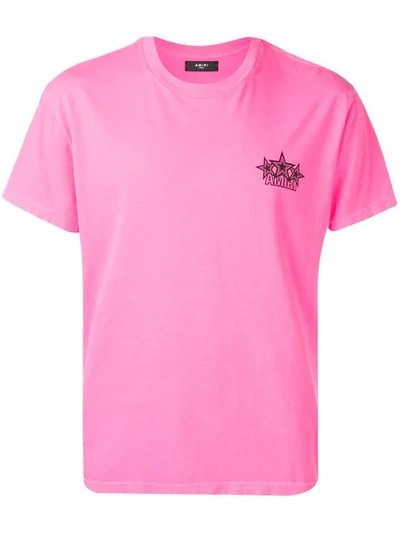 Shop Amiri Logo Print T In Pink