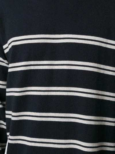 Shop Ports V Striped Sweater In Blue