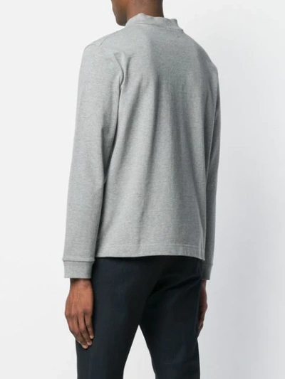 Shop Anglozine 'zine' Sweatshirt Mit Stehkragen In Grey