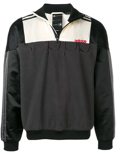 Adidas Originals By Alexander Wang Half Zip Nylon & Fleece