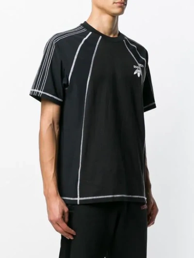 Shop Adidas Originals By Alexander Wang Short-sleeve Logo T-shirt - Black