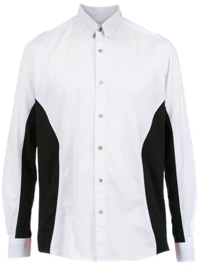 Shop À La Garçonne Panelled Shirt - White