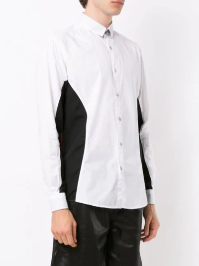 Shop À La Garçonne Panelled Shirt - White