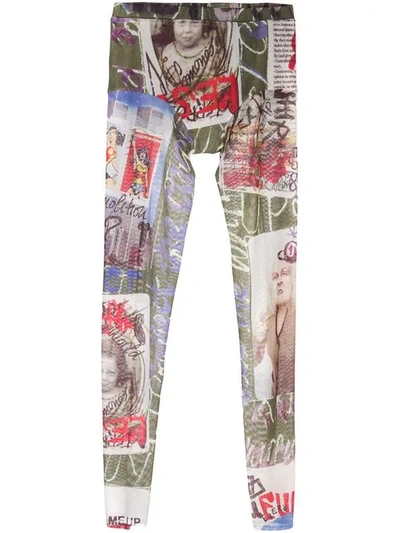 Shop Vivienne Westwood Card Leggings - Multicolour