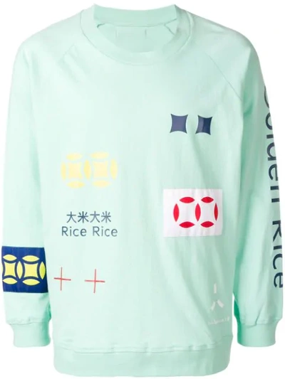 Shop Aa Spectrum Golden Rice Sweatshirt In Green