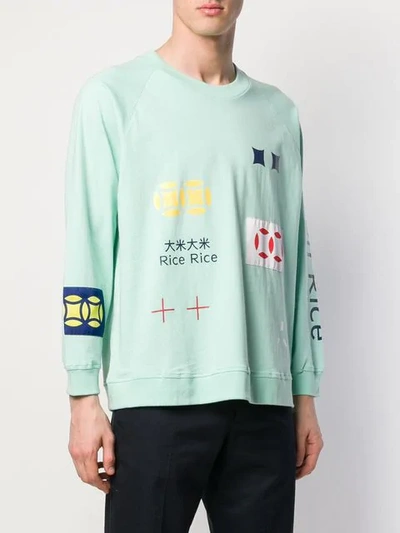 Shop Aa Spectrum Golden Rice Sweatshirt In Green