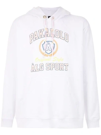 Shop Àlg X Pakalolo Hoodie In White
