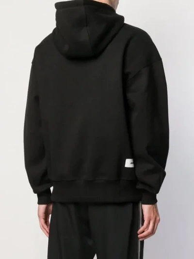 Shop Ader Error Logo Print Hoodie In Black