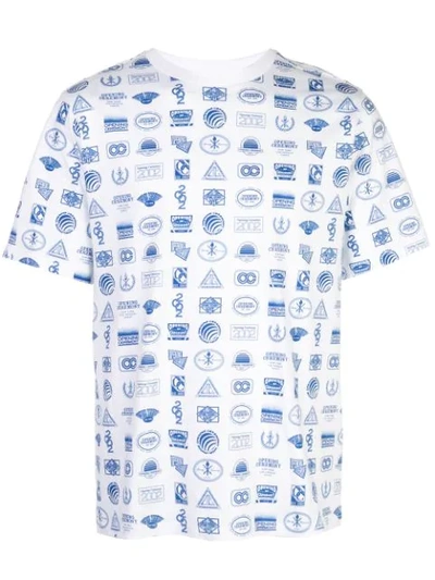 Shop Opening Ceremony All-over Multi Logo T-shirt In White