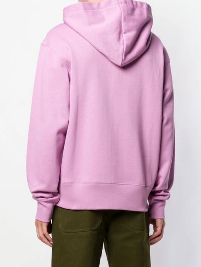 Shop Acne Studios Ferris Zip Face Sweatshirt - Purple