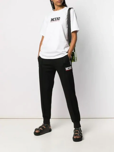 Shop Ktz Jogging Tapered Trousers In Black