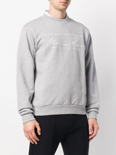 Shop Martine Rose Oversized Fit Sweatshirt In Grey