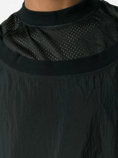 Shop Odeur Layered Look Sweatshirt In Black