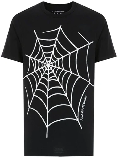 Shop À La Garçonne Spider Web T In Black