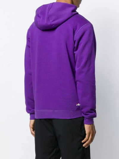 Shop Fila Branded Hoodie In Purple