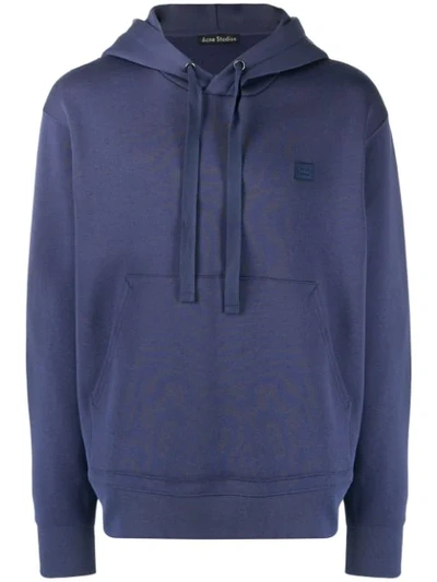 ACNE STUDIOS FERRIS FACE HOODIE - 蓝色