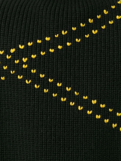 Shop Raf Simons Knitted Vest In Black