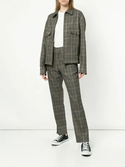Shop Ports V Checked Jacket In Multicolour