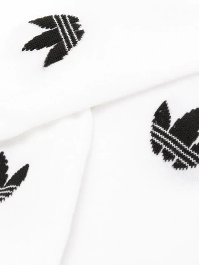 Shop Adidas Originals 2-piece Set Trefoil Socks In White