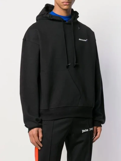 Shop Ader Error Oversized Hooded Sweatshirt In Black