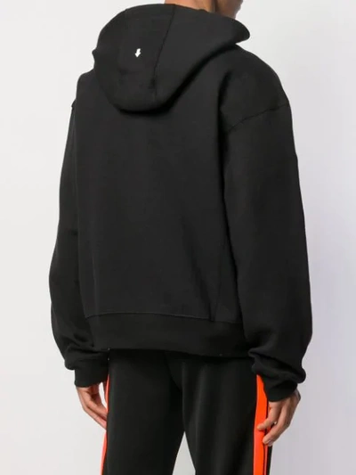 Shop Ader Error Oversized Hooded Sweatshirt In Black