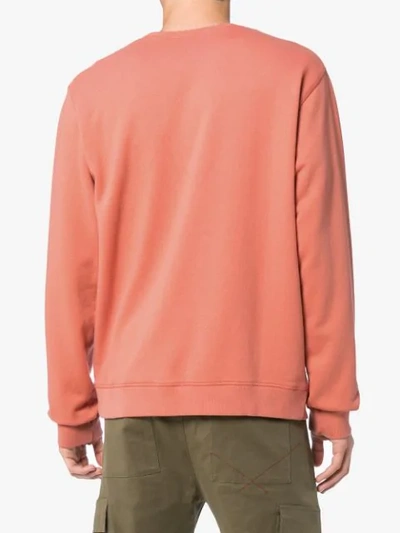 Shop Jw Anderson Round Neck Sweatshirt In Pink