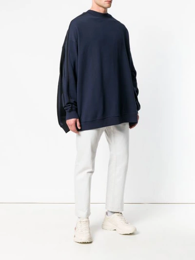Shop Y/project Y / Project Double-front Oversized Sweater - Blue