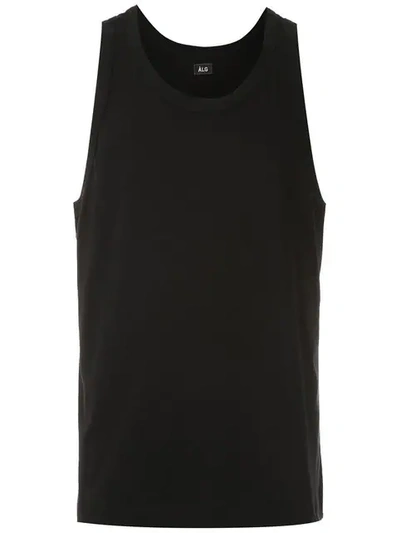 Shop Àlg Rear Logo Tank Top In Black