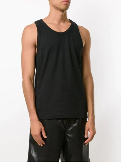 Shop Àlg Rear Logo Tank Top In Black