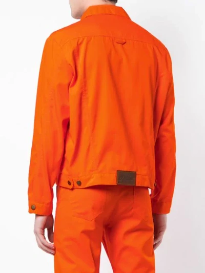 Shop Anton Belinskiy Classic Denim Jacket In Orange