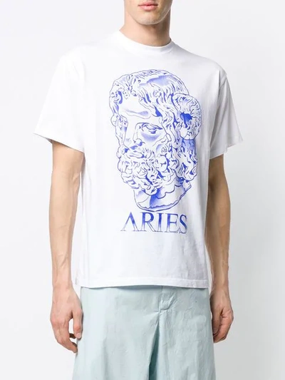 Shop Aries Print T In White