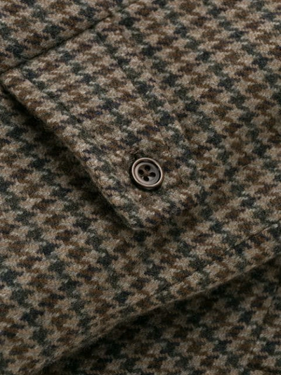 Pre-owned Aquascutum Vintage 1990's Tweed Overcoat In Brown